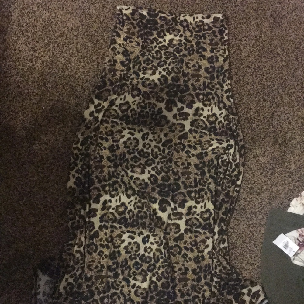 Lularoe cheetah print maxi skirt